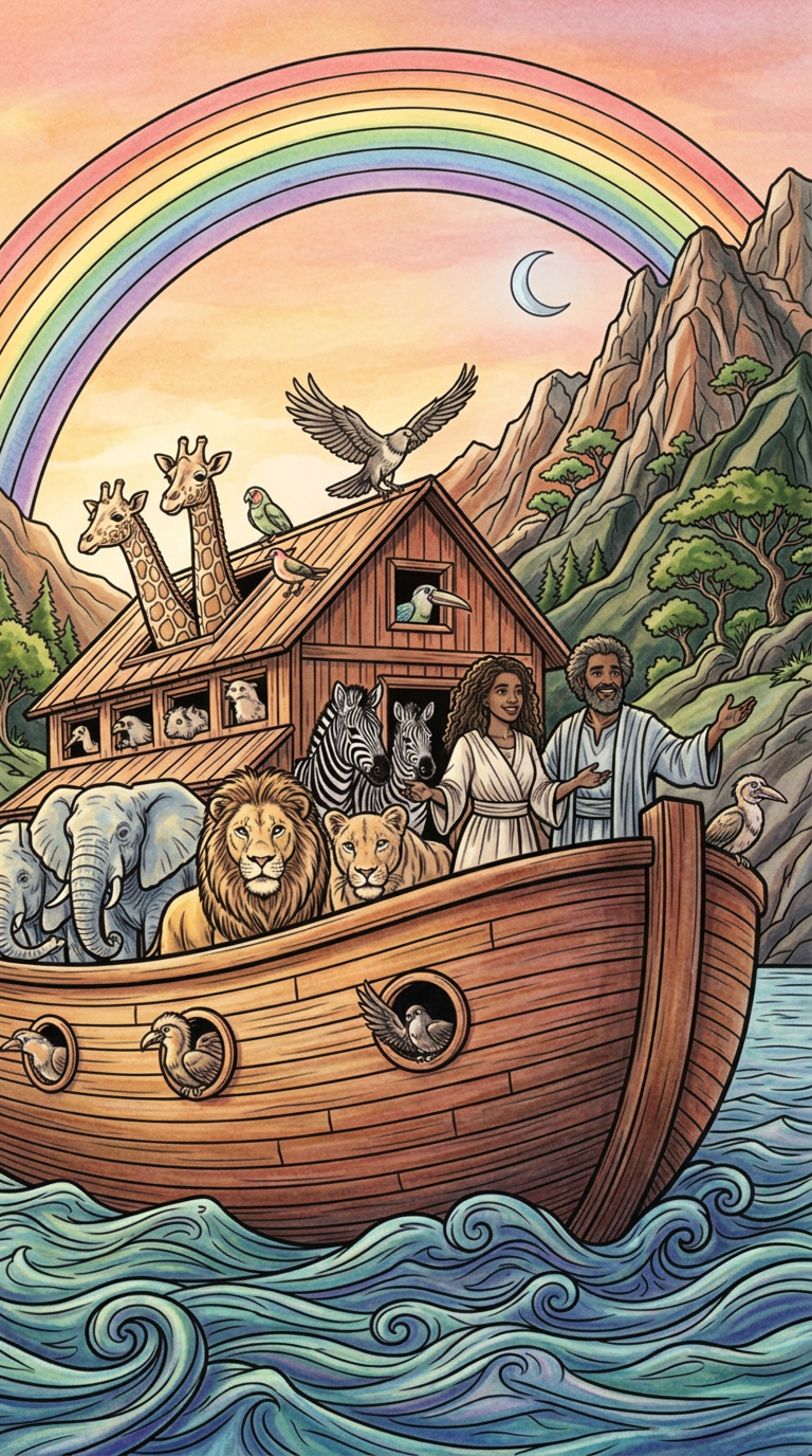 Noah's Ark colored example